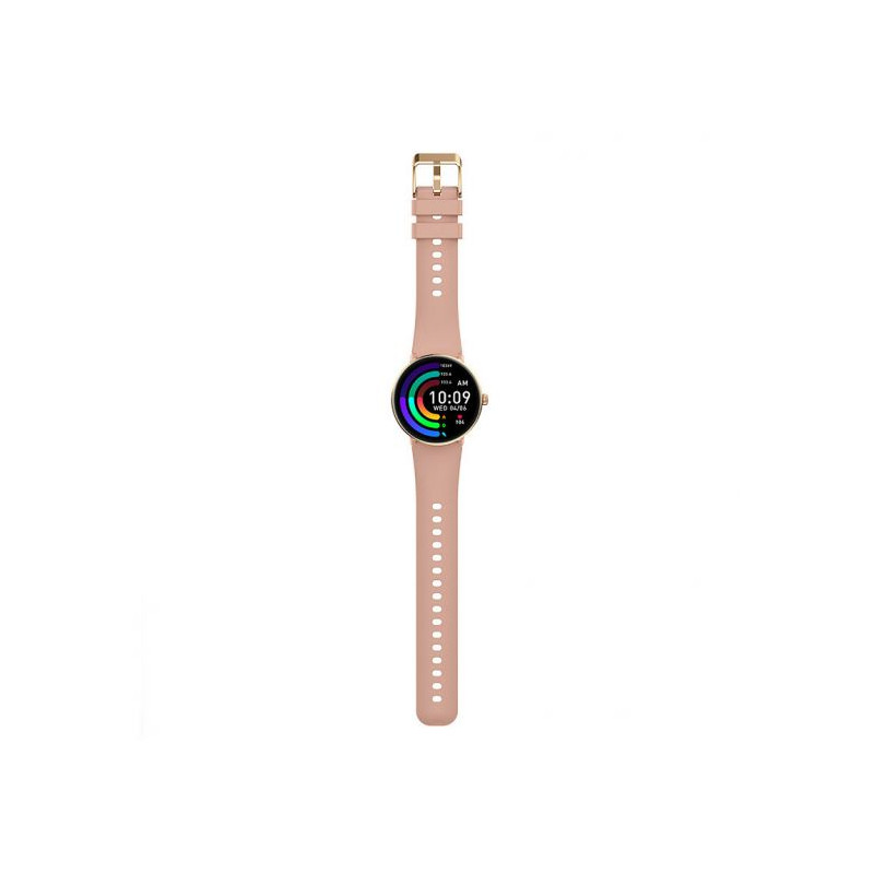 Montre Connectée Smarty Amoled Diamond bracelet Silicone Rose