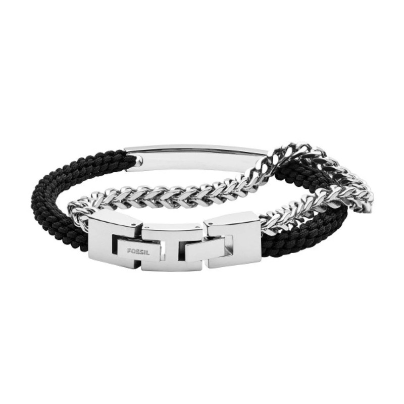 Bracelet Fossil collection Ellis acier argenté