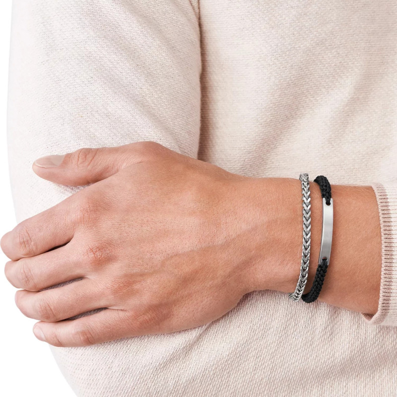 Bracelet Fossil collection Ellis acier argenté
