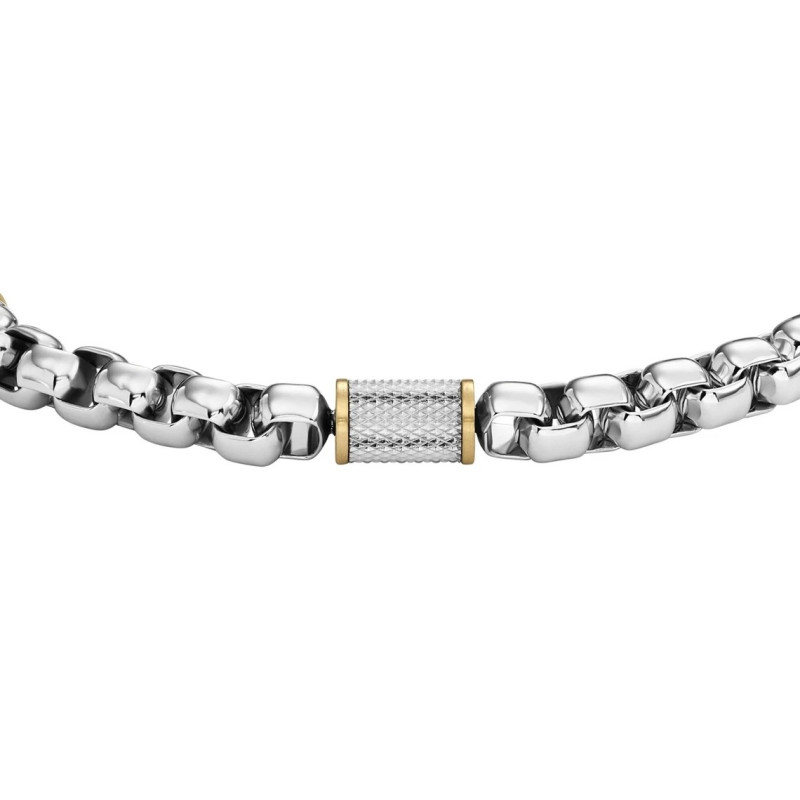 Bracelet Fossil collection All Stacked Up acier argenté