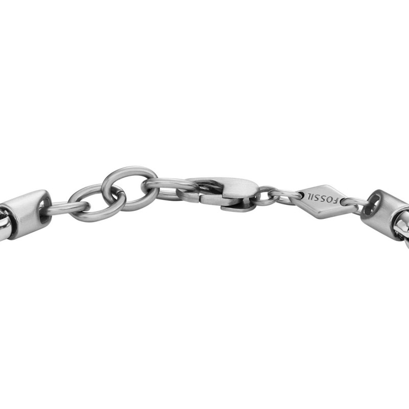 Bracelet Fossil collection All Stacked Up acier argenté
