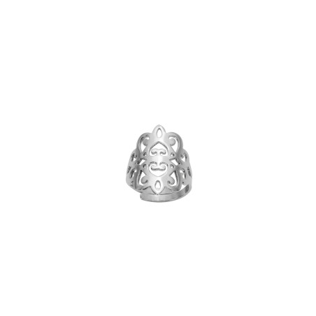 Bague Amporelle Arabesque en acier
