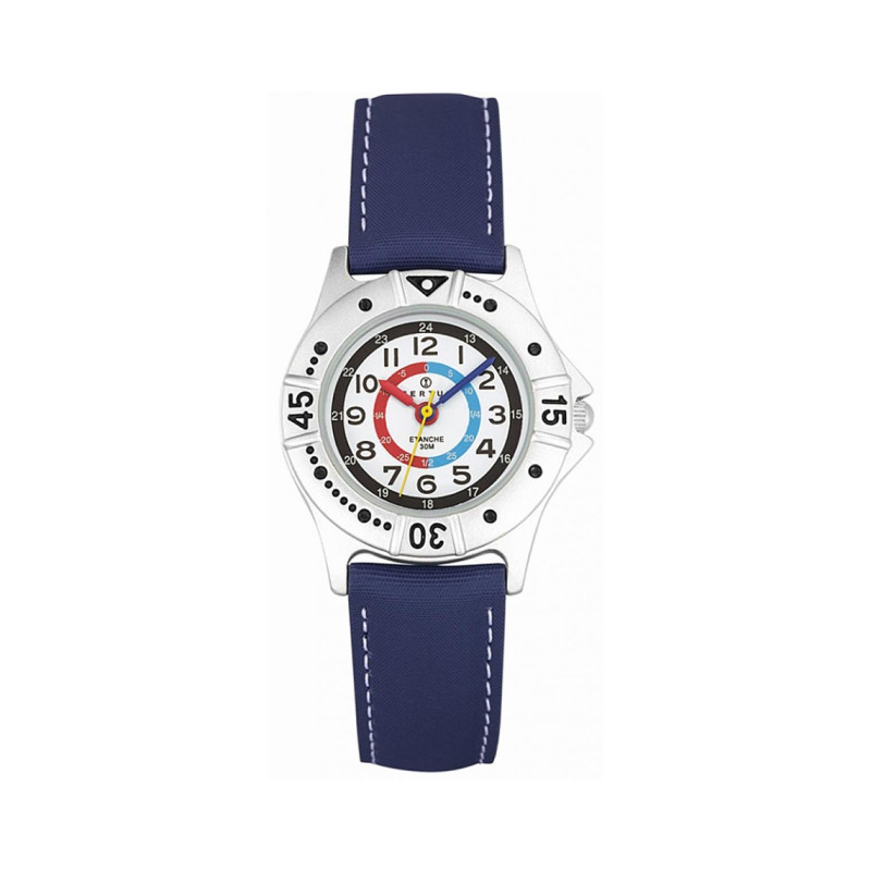 Montre analogique Certus Junior bracelet tissu bleu