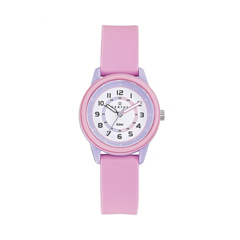 Montre analogique Certus Junior bracelet silicone rose