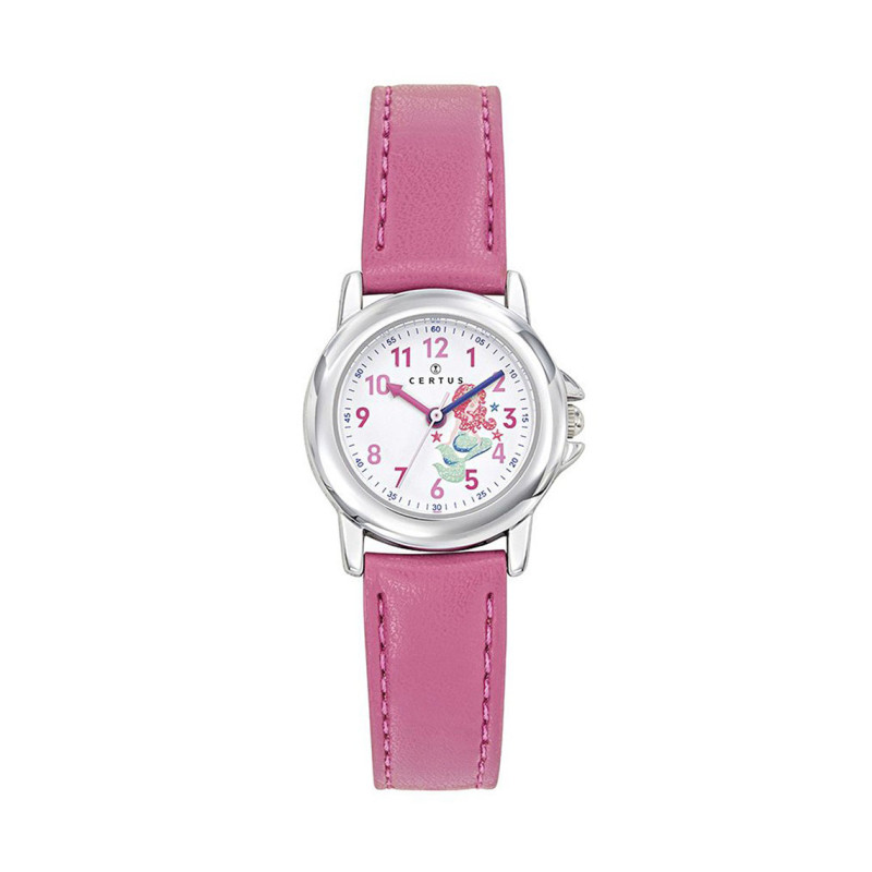 Montre analogique Certus Junior bracelet cuir rose
