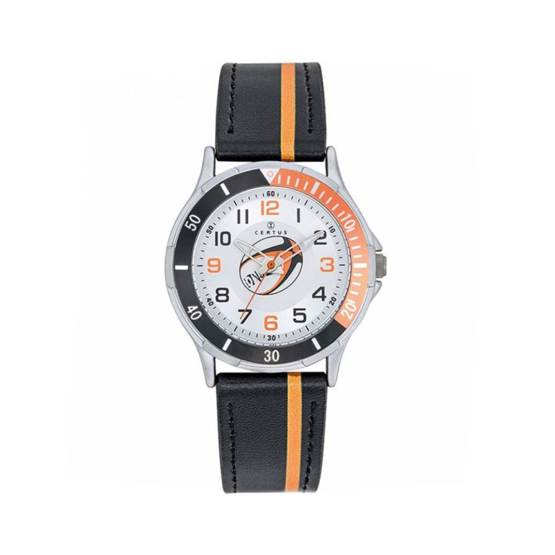 Montre analogique Certus Junior bracelet cuir noir
