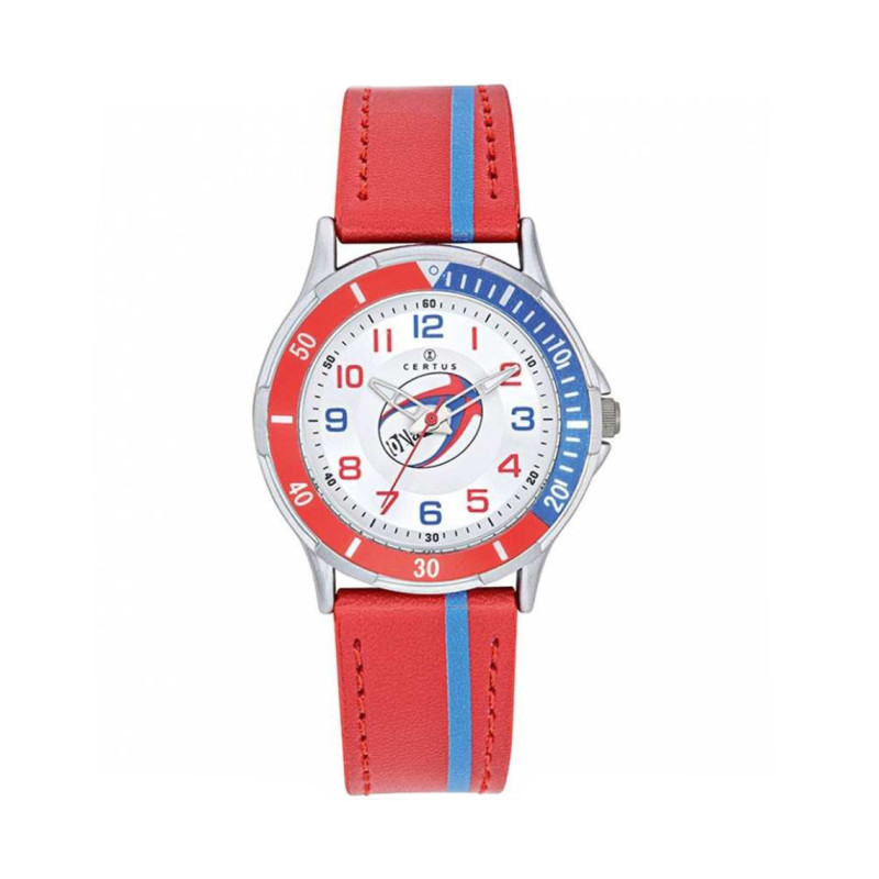 Montre analogique Certus Junior bracelet cuir rouge