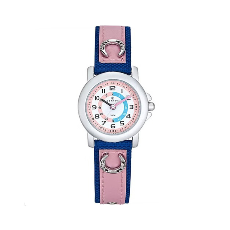 Montre analogique Certus Junior bracelet cuir bicolore