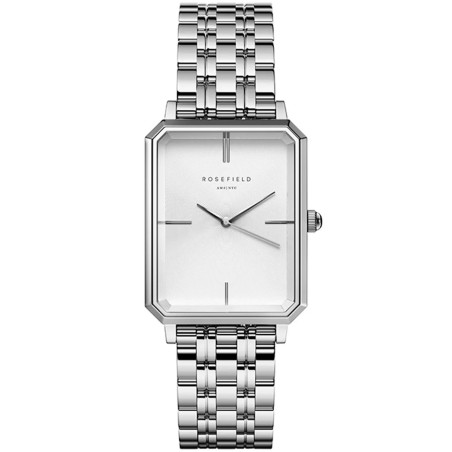 Montre femme Rosefield acier argenté bracelet à maillons