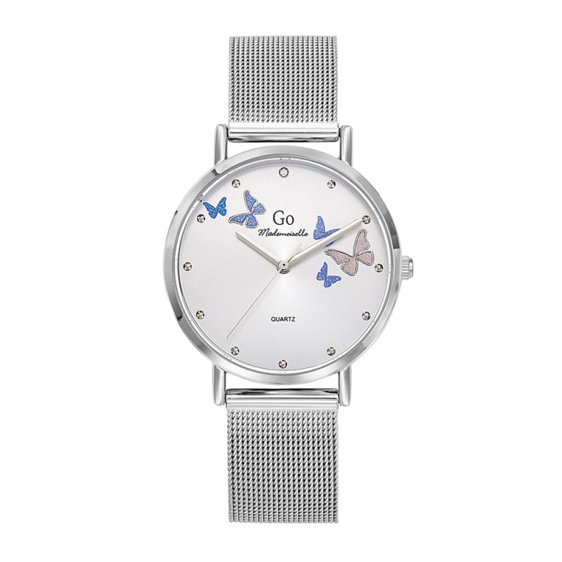 Montre Analogique Go Mademoiselle Bracelet Métal Argent