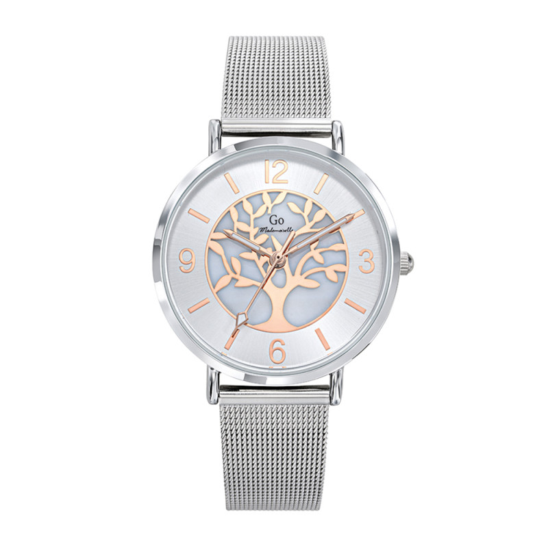Montre Analogique Go Mademoiselle Bracelet Métal Argent