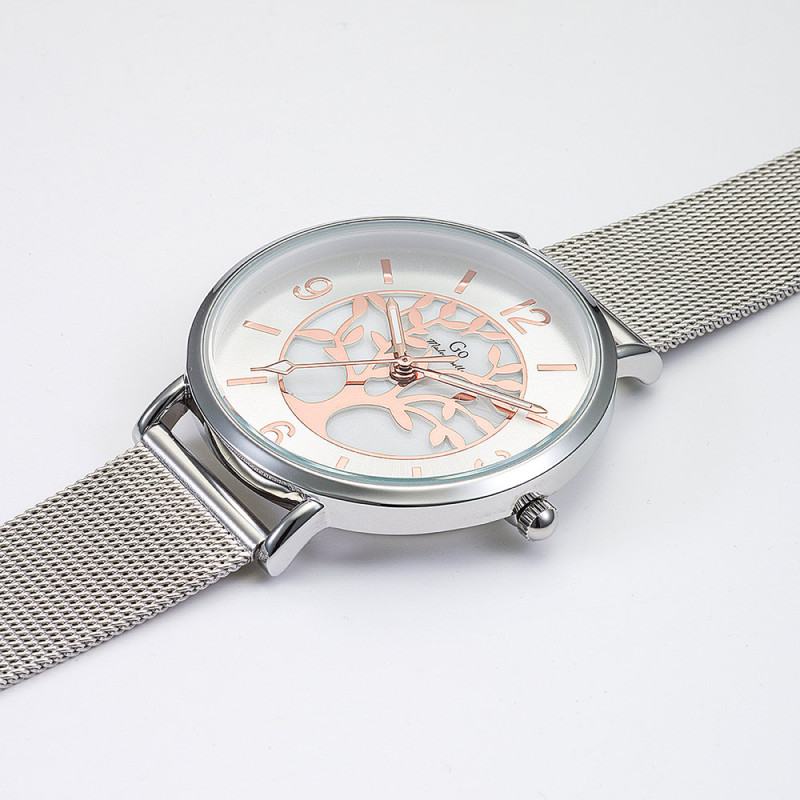 Montre Analogique Go Mademoiselle Bracelet Métal Argent