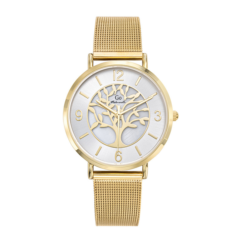 Montre Analogique Go Mademoiselle Bracelet Métal Doré