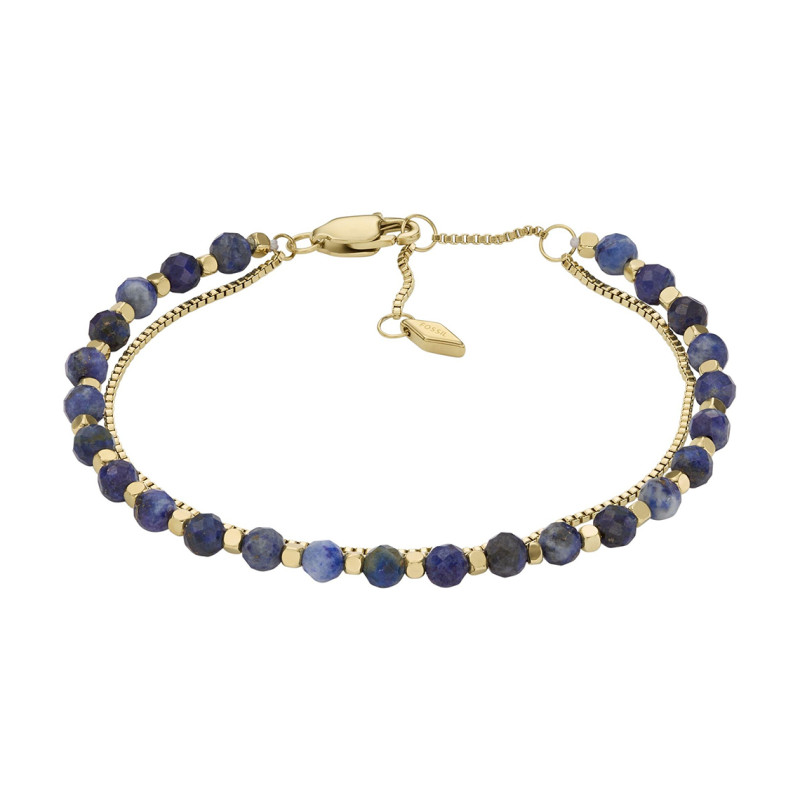 Bracelet Fossil collection All Stacked Up acier doré