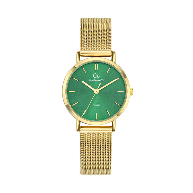 Montre Analogique Go Mademoiselle Bracelet Métal Doré