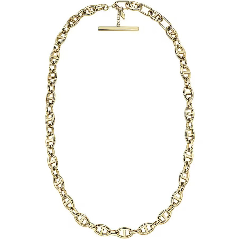 Collier Fossil collection Heritage D-Link acier doré