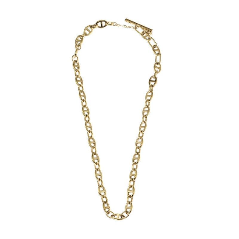 Collier Fossil collection Heritage D-Link acier doré