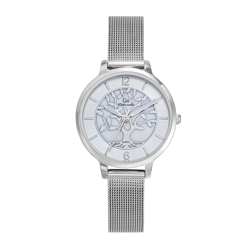 Montre Analogique Go Mademoiselle Bracelet Métal Argent