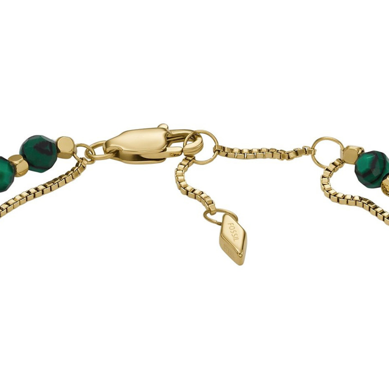 Bracelet Fossil collection All Stacked Up acier doré