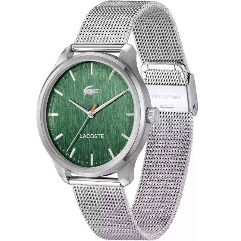Montre Analogique Lacoste collection Lisbon bracelet acier argenté