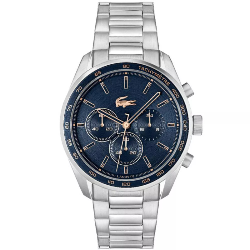 Montre Analogique Lacoste collection Boston bracelet acier argenté