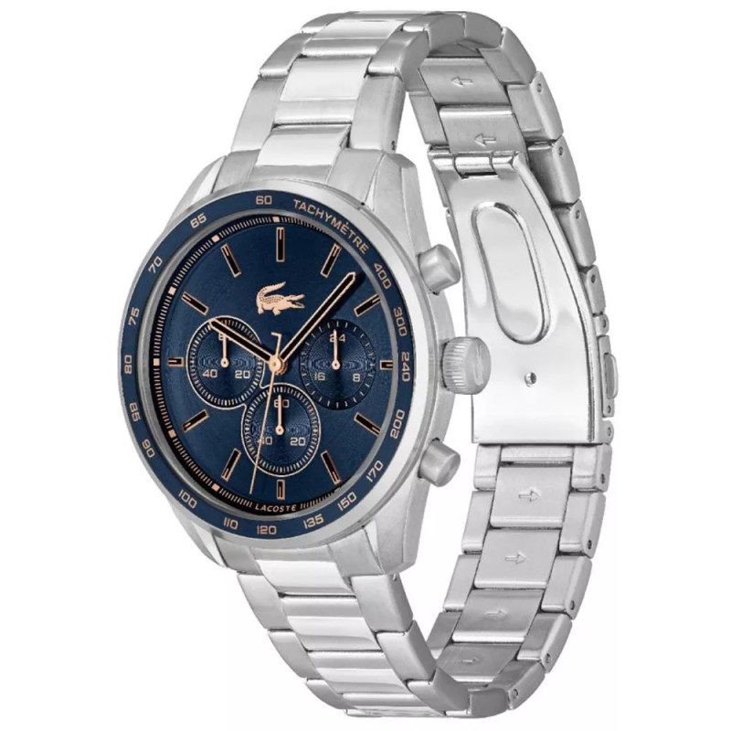 Montre Analogique Lacoste collection Boston bracelet acier argenté