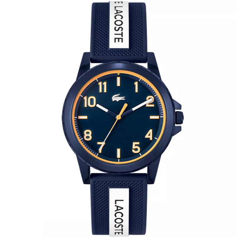 Montre Analogique Lacoste collection Teen/Rider bracelet silicone bleu