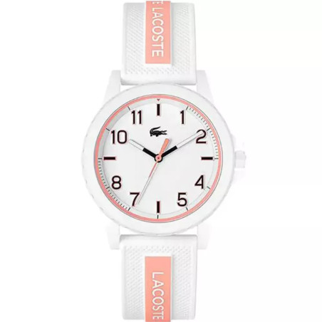 Montre femme TEEN/RIDER BRACELET SILICONE BLANC ET ROSE