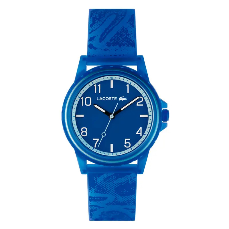 Montre Analogique Lacoste collection Teen/Rider bracelet silicone bleu