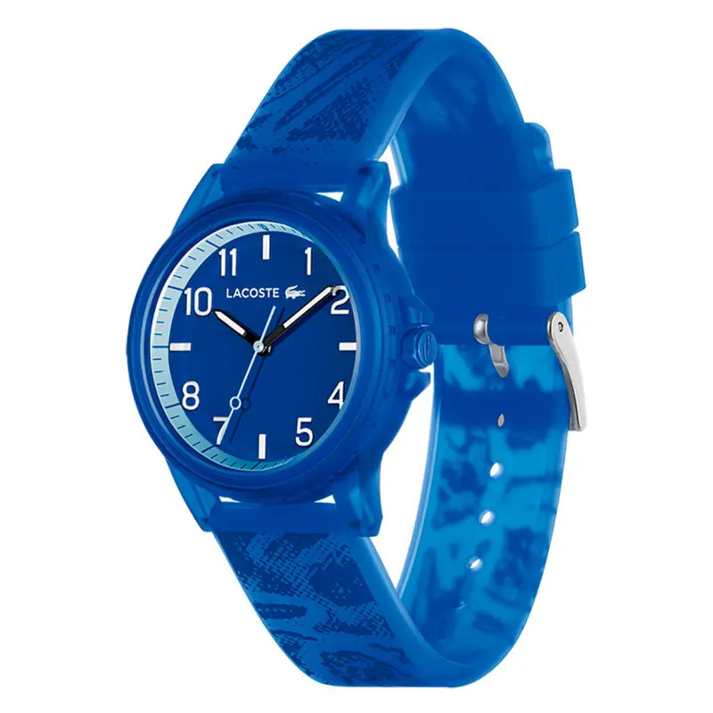 Montre Analogique Lacoste collection Teen/Rider bracelet silicone bleu