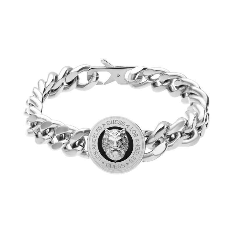 Bracelet GUESS collection LION KING acier argenté