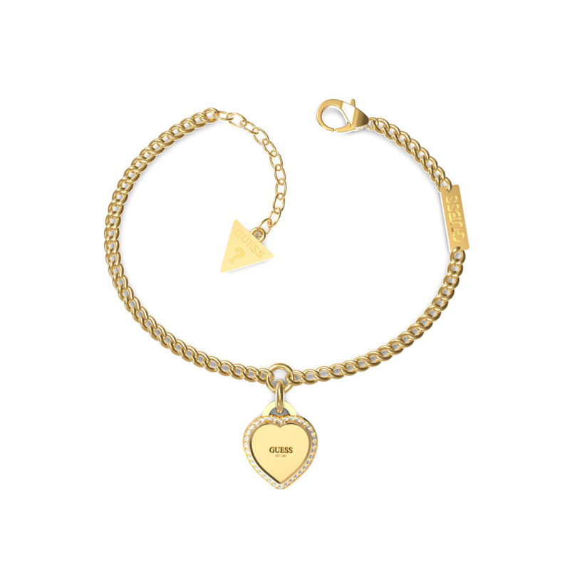 Bracelet Guess Collection Fine Heart acier doré