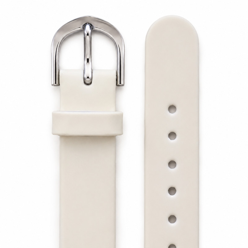 BRACELET MONTRE PIERRE LANNIER CUIR BLANC