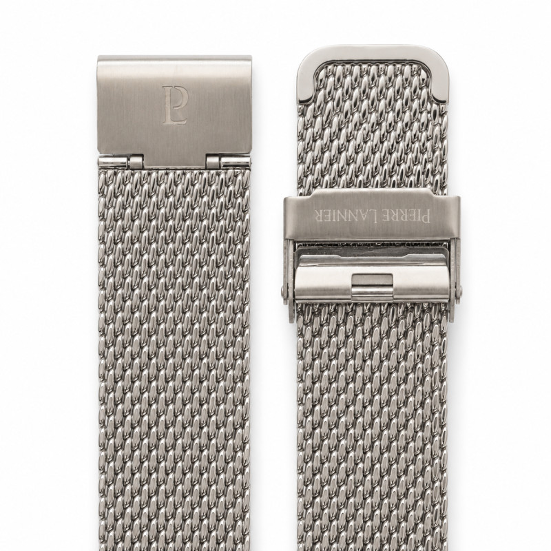 BRACELET MONTRE PIERRE LANNIER ACIER ARGENTE