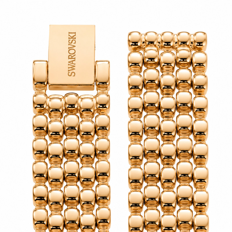 BRACELET MONTRE SWAROVSKI ACIER DORE ROSE