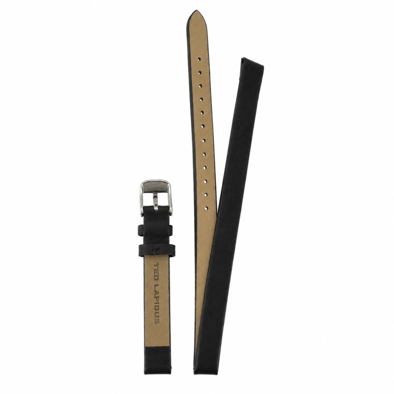 BRACELET MONTRE TED LAPIDUS CUIR NOIR