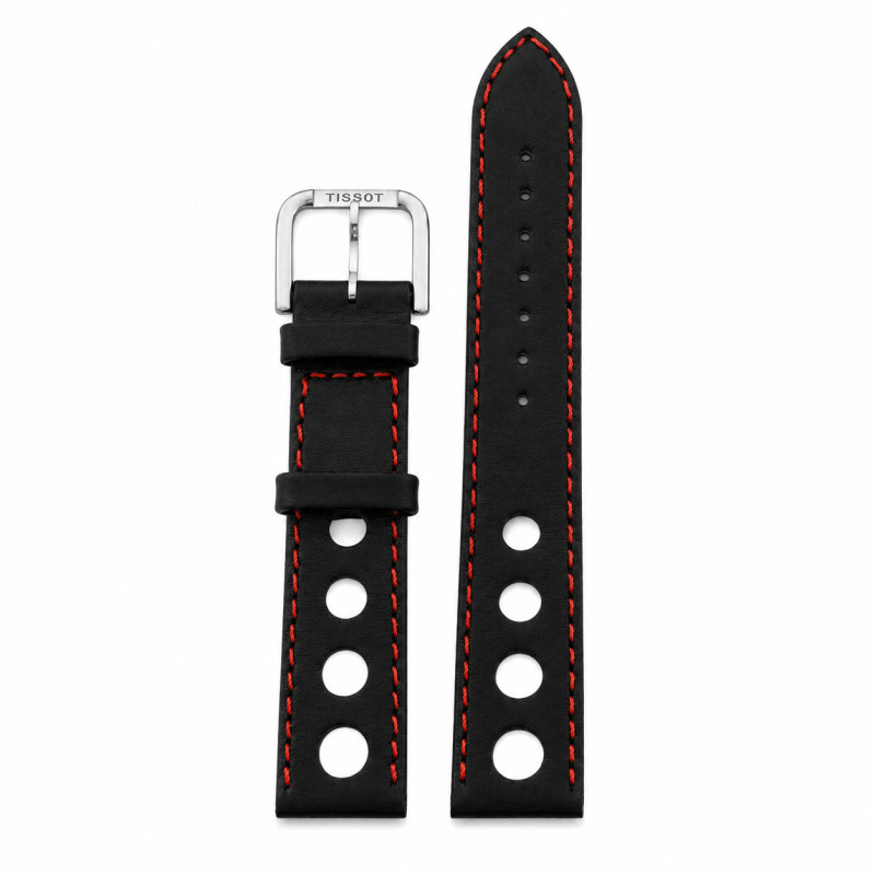 BRACELET MONTRE TISSOT CUIR NOIR