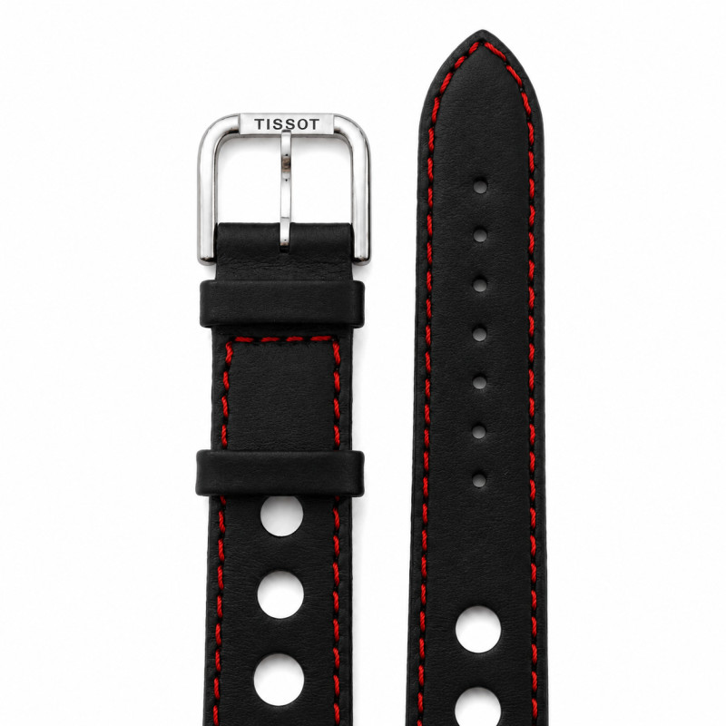 BRACELET MONTRE TISSOT CUIR NOIR