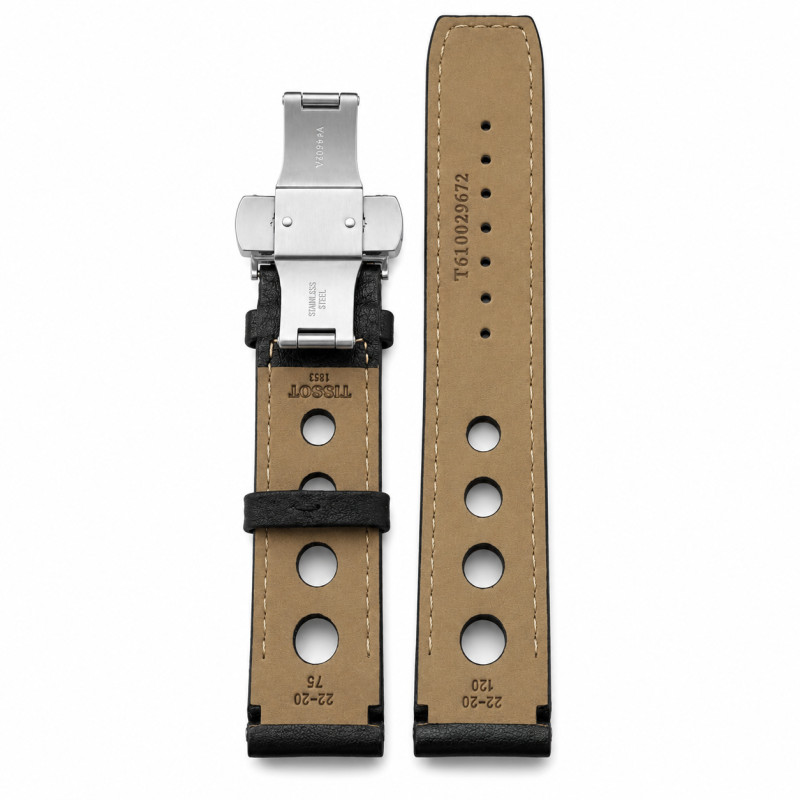 BRACELET MONTRE TISSOT CUIR NOIR