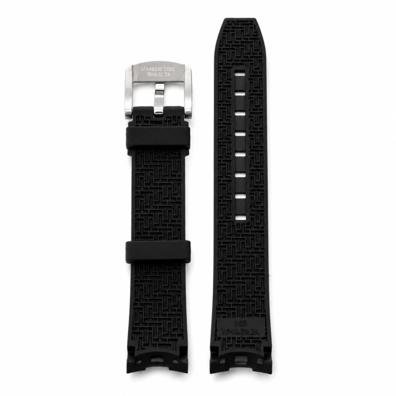 BRACELET MONTRE TISSOT SILICONE NOIR