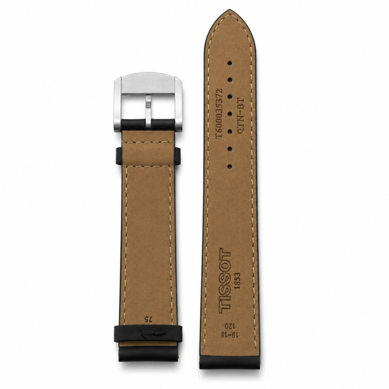 BRACELET MONTRE TISSOT CUIR NOIR