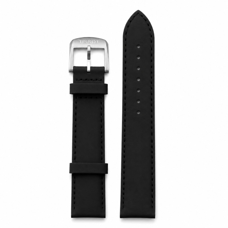 BRACELET MONTRE TISSOT CUIR NOIR