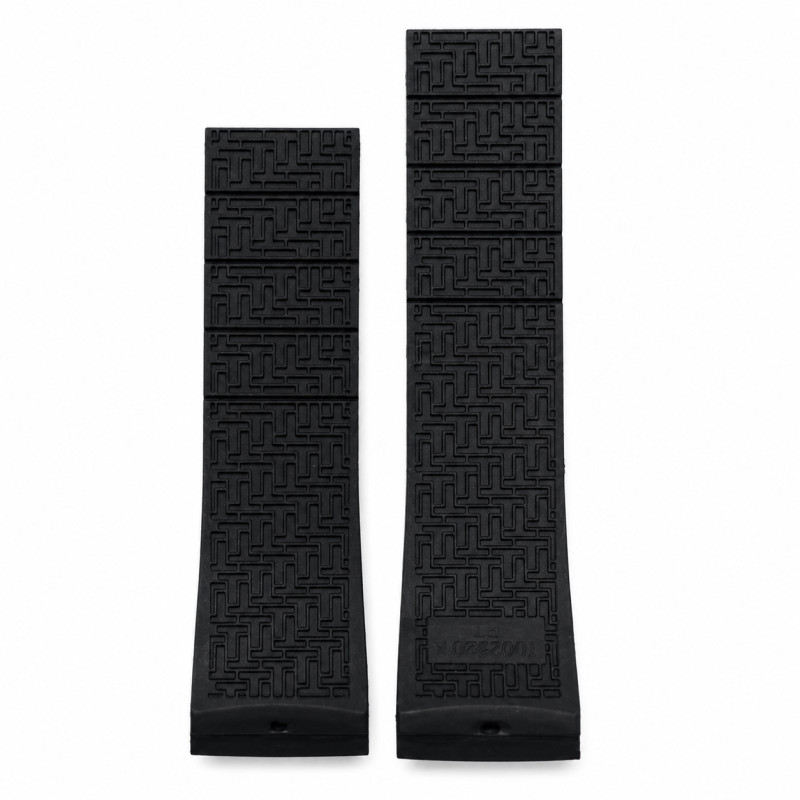 BRACELET MONTRE TISSOT SILICONE NOIR