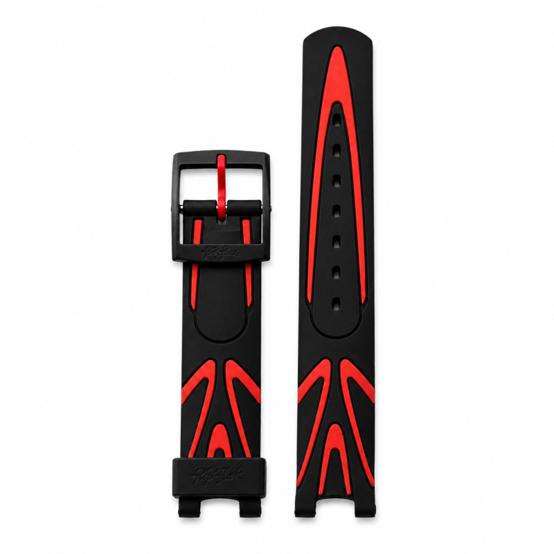 BRACELET MONTRE FLIK FLAK SILICONE NOIR