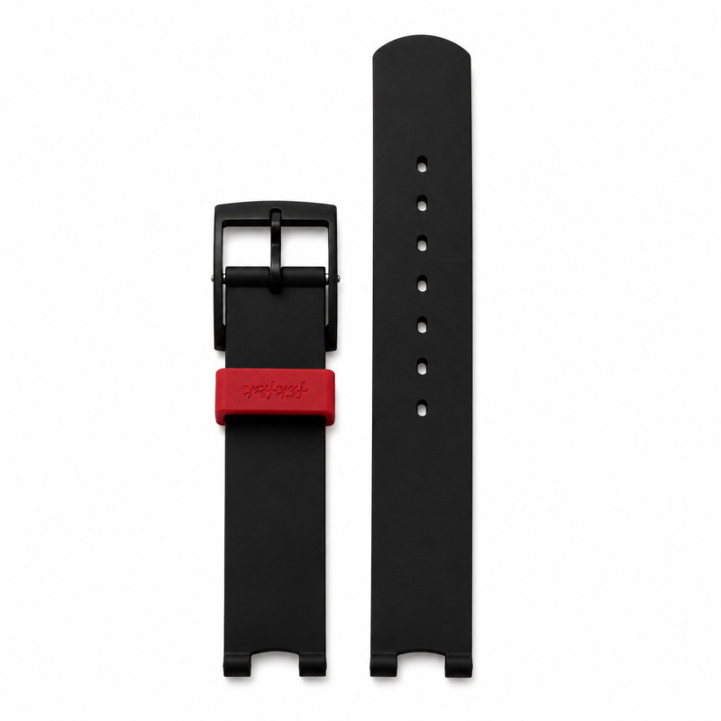 BRACELET MONTRE FLIK FLAK SILICONE NOIR