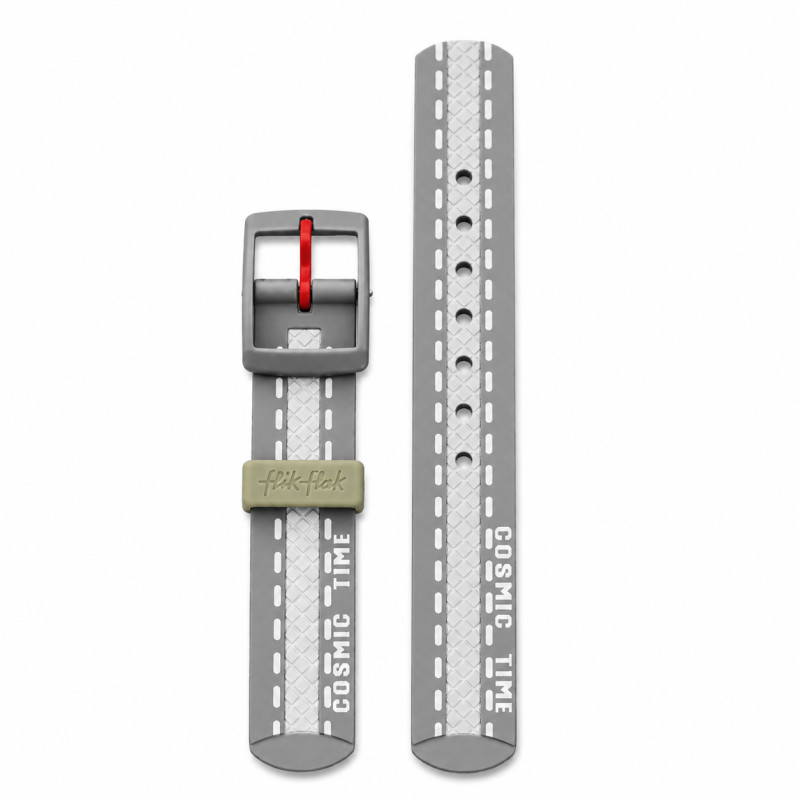 BRACELET MONTRE FLIK FLAK SILICONE GRIS