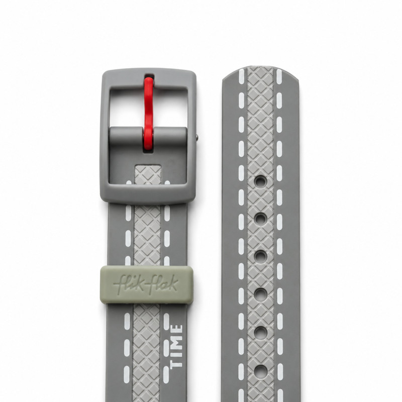 BRACELET MONTRE FLIK FLAK SILICONE GRIS