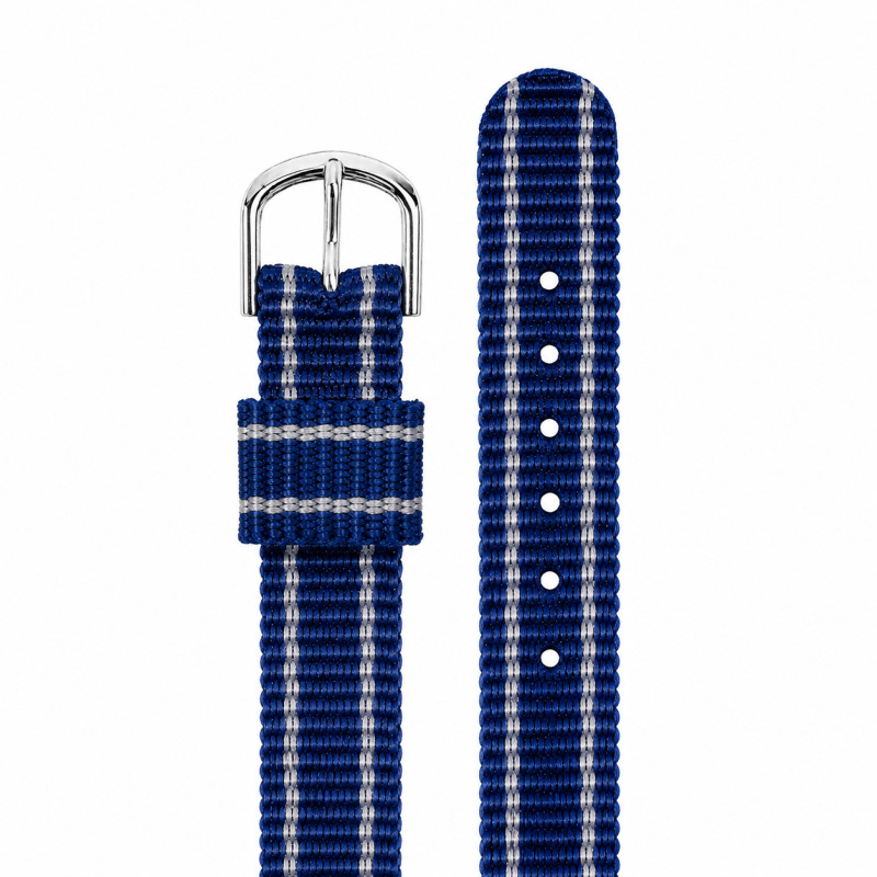 BRACELET MONTRE FLIK FLAK TISSU BLEU