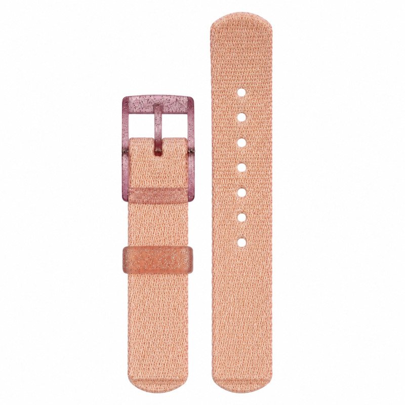 BRACELET MONTRE FLIK FLAK TISSU ROSE