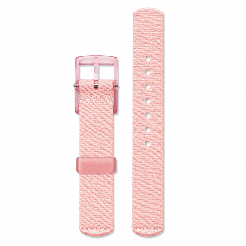 BRACELET MONTRE FLIK FLAK TISSU ROSE